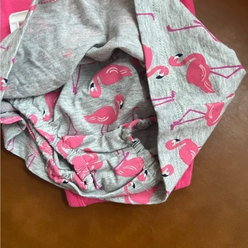 Carter's baby girl Infant 3 piece summer Outfit Size 3 months pink flamingo